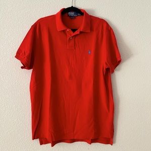 Polo by Ralph Lauren Burnt Orange/Red Cotton Polo Size XL